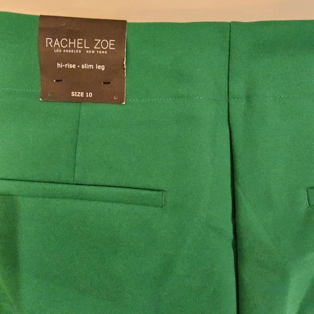 Rachel Zoe Emerald High-Waist Trousers - Picture 3 of 3